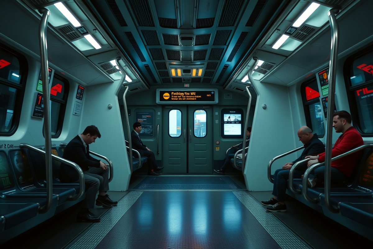 Fake AI ads: Comedians mock tech on public transport