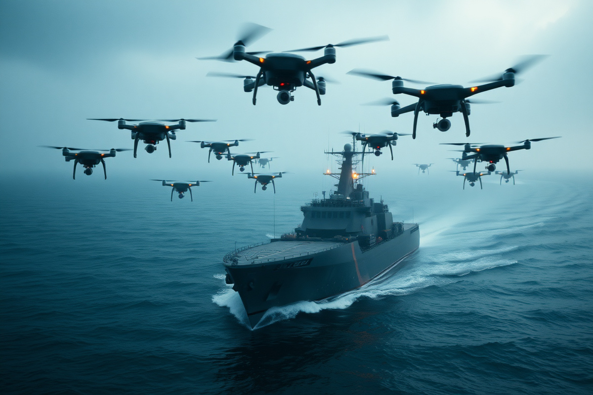 Sciami di droni: Bloomberg svela il futuro della guerra in mare
