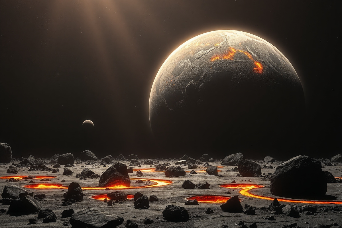 Early Earth: Asteroids melted the planet's first crust